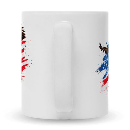 SEO. Bedruckte Tasse mit Motiv USA - Weiß Linkreich