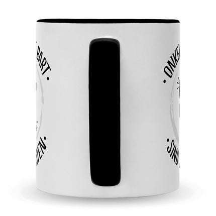 SEO. Bedruckte Tasse mit Name - Onkels mit Bart - Schwarz & Weiß Linkreich