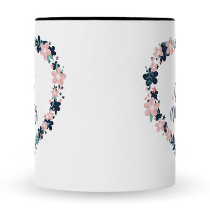 SEO. Bedruckte Tasse mit Spruch Alles gute zum Muttertag - Schwarz & Weiß Linkreich