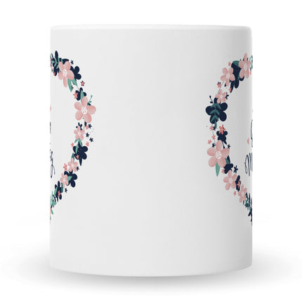 SEO. Bedruckte Tasse mit Spruch Alles gute zum Muttertag - Schwarz & Weiß Linkreich