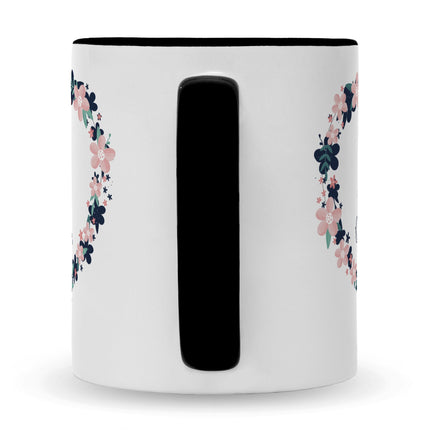SEO. Bedruckte Tasse mit Spruch Alles gute zum Muttertag - Schwarz & Weiß Linkreich