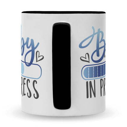 SEO. Bedruckte Tasse mit Spruch Baby in Progress - Girl Weiß Linkreich