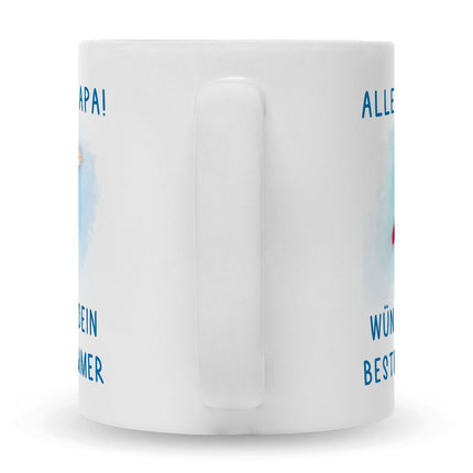 SEO. Bedruckte Tasse mit Spruch Bester Schwimmer - Junge Weiß Linkreich