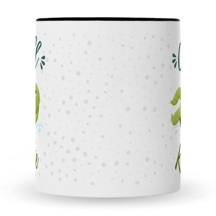 SEO. Bedruckte Tasse mit Spruch - Chillkröte - Schwarz & Weiß Linkreich