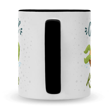 SEO. Bedruckte Tasse mit Spruch - Chillkröte - Schwarz & Weiß Linkreich
