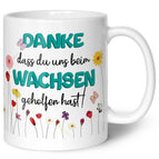 Blumen Blau - Weiß