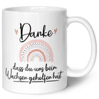Regenbogen Rosa - Weiß