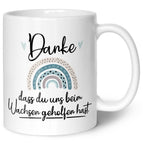 Regenbogen Blau - Weiß