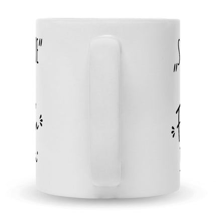 SEO. Bedruckte Tasse mit Spruch Das Fick dich im Büro - Weiß Linkreich