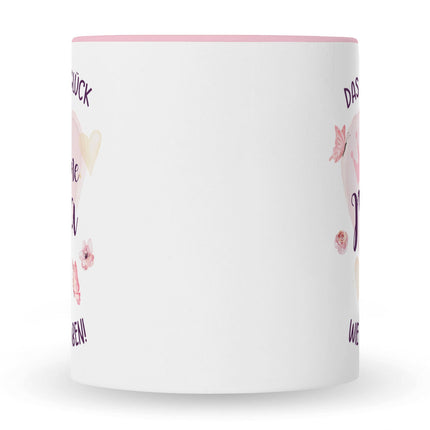 SEO. Bedruckte Tasse mit Spruch Das höchste Glück - Weiß Linkreich