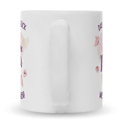 SEO. Bedruckte Tasse mit Spruch Das höchste Glück - Weiß Linkreich