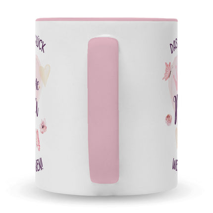 SEO. Bedruckte Tasse mit Spruch Das höchste Glück - Weiß Linkreich