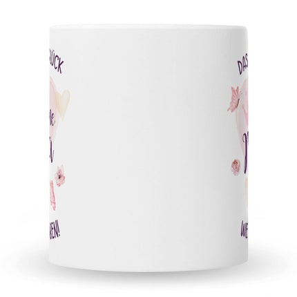 SEO. Bedruckte Tasse mit Spruch Das höchste Glück - Weiß Linkreich