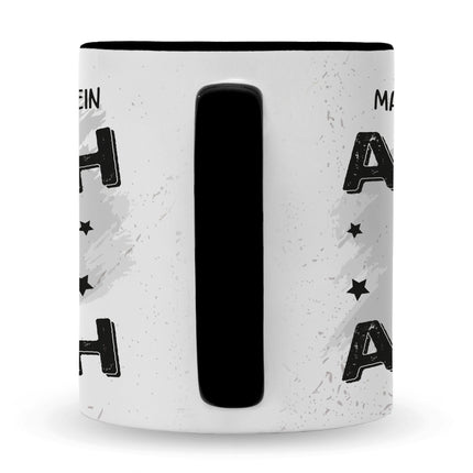 SEO. Bedruckte Tasse mit Spruch Du bist mein Arsch - Schwarz & Weiß Linkreich
