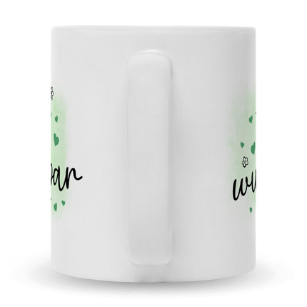 SEO. Bedruckte Tasse mit Spruch Du bist wunderbar - Weiß Linkreich