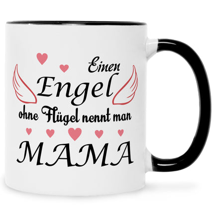 SEO. Bedruckte Tasse mit Spruch Engel ohne Flügel - Weiß Linkreich