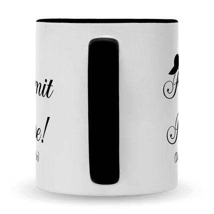 SEO. Bedruckte Tasse mit Spruch Frau mit Klasse - Schwarz & Weiß Linkreich