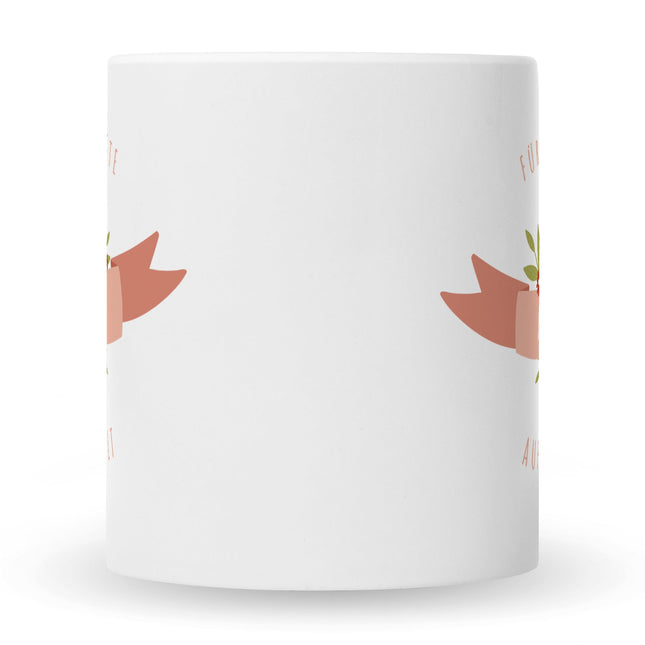 SEO. Bedruckte Tasse mit Spruch Für die beste Mama - Weiß Linkreich