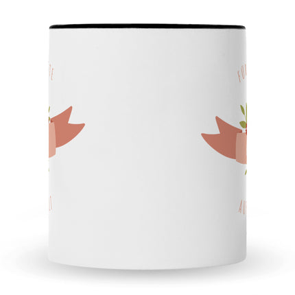 SEO. Bedruckte Tasse mit Spruch Für die beste Mama - Weiß Linkreich