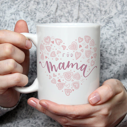 SEO. Bedruckte Tasse mit Spruch Für Mama - Weiß Linkreich
