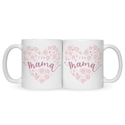 SEO. Bedruckte Tasse mit Spruch Für Mama - Weiß Linkreich