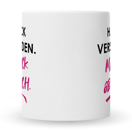 SEO. Bedruckte Tasse mit Spruch Hab ick verstanden - Weiß Linkreich