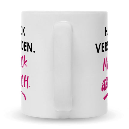 SEO. Bedruckte Tasse mit Spruch Hab ick verstanden - Weiß Linkreich