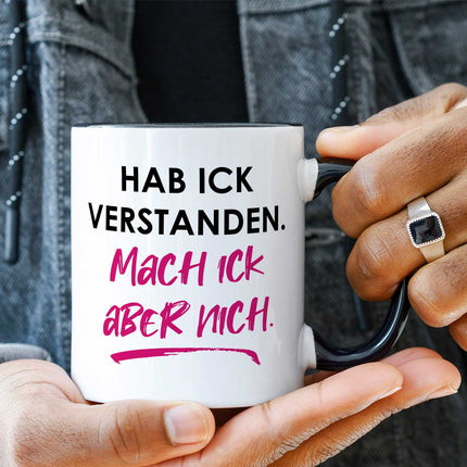 SEO. Bedruckte Tasse mit Spruch Hab ick verstanden - Weiß Linkreich