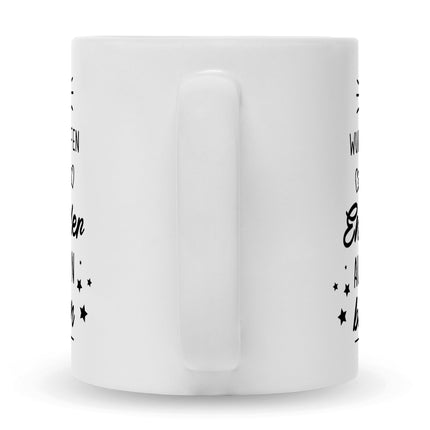 SEO. Bedruckte Tasse mit Spruch Heldenhafte Großeltern - Opa - Weiß Linkreich