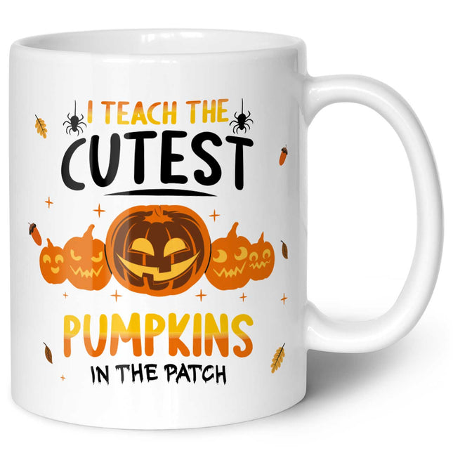 SEO. Bedruckte Tasse mit Spruch I teach the cutest Pumpkins - Weiß Linkreich