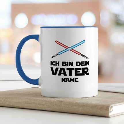 SEO. Bedruckte Tasse mit Spruch - Ich bin dein Vater - Weiß Linkreich