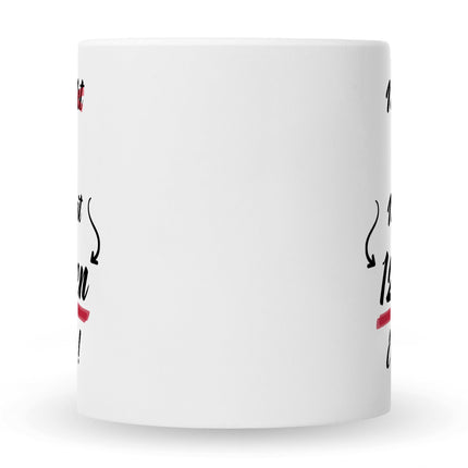 SEO. Bedruckte Tasse mit Spruch Ich bin nicht 30 - Weiß Linkreich