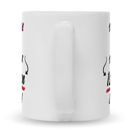 SEO. Bedruckte Tasse mit Spruch Ich bin nicht 30 - Weiß Linkreich