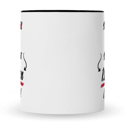 SEO. Bedruckte Tasse mit Spruch Ich bin nicht 30 - Schwarz & Weiß Linkreich
