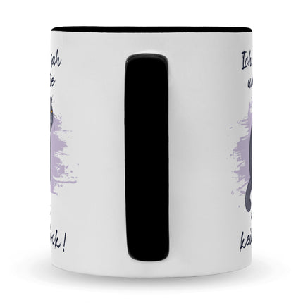SEO. Bedruckte Tasse mit Spruch Ich kam, sah und hatte direkt keinen Bock V2 - Schwarz & Weiß Linkreich