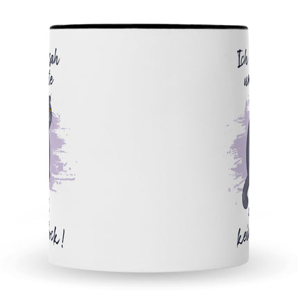 SEO. Bedruckte Tasse mit Spruch Ich kam, sah und hatte direkt keinen Bock V2 - Schwarz & Weiß Linkreich