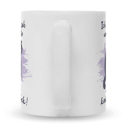 SEO. Bedruckte Tasse mit Spruch Ich kam, sah und hatte direkt keinen Bock V2 - Weiß Linkreich