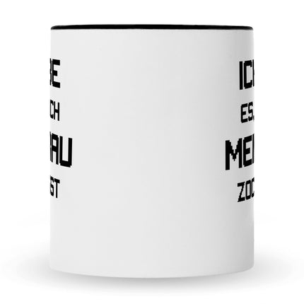 SEO. Bedruckte Tasse mit Spruch Ich liebe es wenn mich meine Frau zocken lässt - Schwarz & Weiß Linkreich