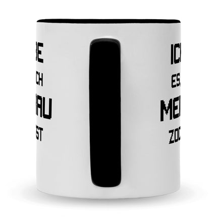 SEO. Bedruckte Tasse mit Spruch Ich liebe es wenn mich meine Frau zocken lässt - Schwarz & Weiß Linkreich