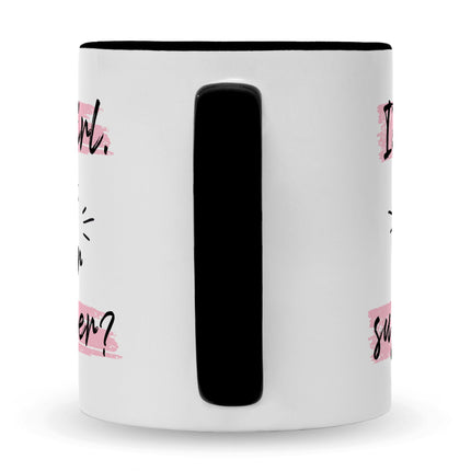 SEO. Bedruckte Tasse mit Spruch I'm a girl - Schwarz & Weiß Linkreich