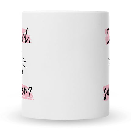 SEO. Bedruckte Tasse mit Spruch I'm a girl - Weiß Linkreich