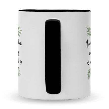 SEO. Bedruckte Tasse mit Spruch Im nächsten Leben - Schwarz & Weiß Linkreich