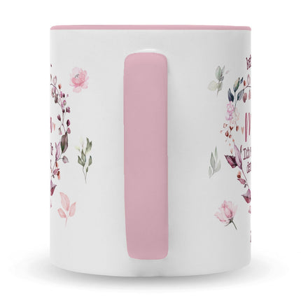 SEO. Bedruckte Tasse mit Spruch Keine Angst Mama - Weiß Linkreich