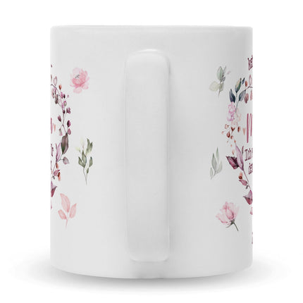 SEO. Bedruckte Tasse mit Spruch Keine Angst Mama - Weiß Linkreich