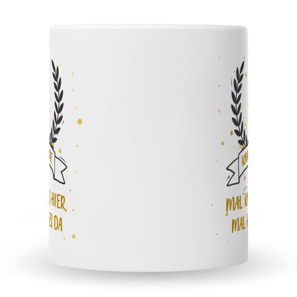 SEO. Bedruckte Tasse mit Spruch Knackige Jahre - Weiß Linkreich