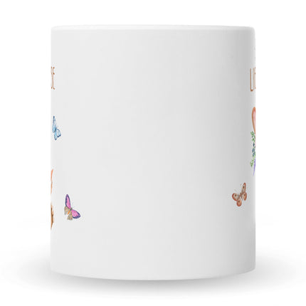 SEO. Bedruckte Tasse mit Spruch Lieblingshase - Weiß Linkreich