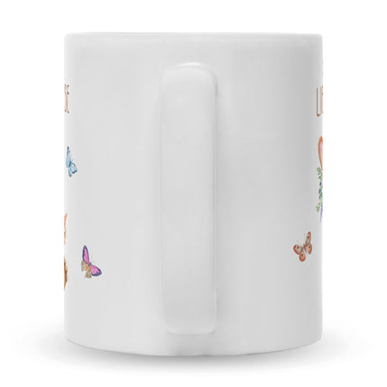 SEO. Bedruckte Tasse mit Spruch Lieblingshase - Weiß Linkreich