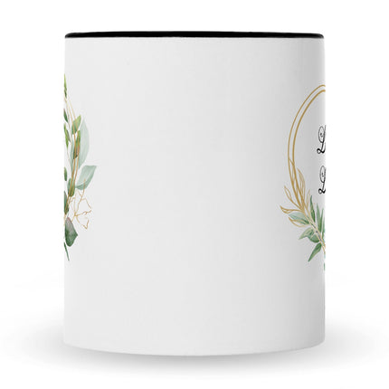 SEO. Bedruckte Tasse mit Spruch Lieblingslehrer/Lieblingslehrerin - Lehrerin - Schwarz Weiß Linkreich