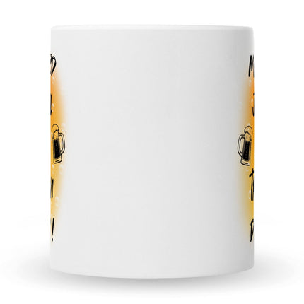 SEO. Bedruckte Tasse mit Spruch Man wird ja wohl noch träumen dürfen - Weiß Linkreich