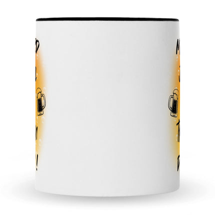 SEO. Bedruckte Tasse mit Spruch Man wird ja wohl noch träumen dürfen - Schwarz & Weiß Linkreich